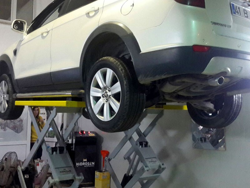 HİDROŞEN Oto lift Resepsiyon Makaslı Lift Konya