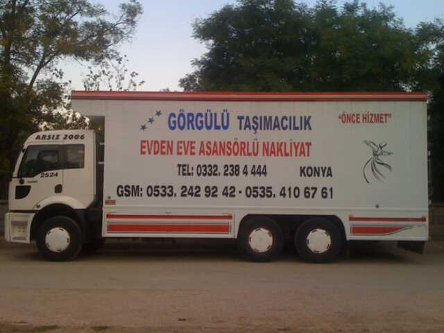 GÃ–RGÜLÜ  Konya evden eve asansörlü nakliyat taşımacılık