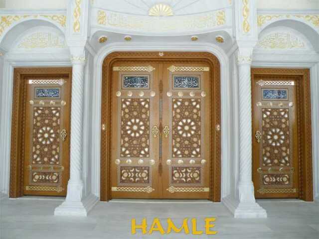 HML  Ahşap; Konya cami ana kapısı, cami mihrap, cami minberi, ahşap cami mihrap, ahşap cami minberi
