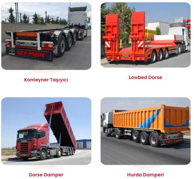 SEYMAK; Konya jumbo dorse, kuru yük treyleri, silobas treyler, tenteli dorse, lpg tankeri, akaryakıt tankeri,