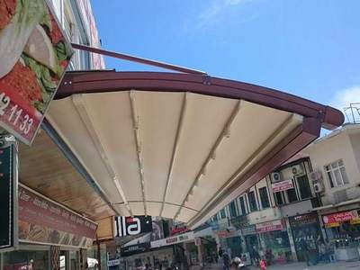 VİZYON Konya tente, pergole tente, bioklimatik tente, kumandalı tente, polikarbon tente, elle açılır tente,  